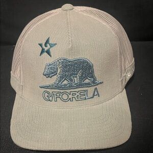 G/FORE Sea Green Corduroy Snap back hat